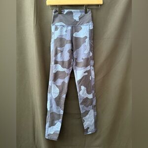 Blue Camouflage Leggings